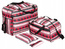 Zestaw toreb podróżnych czerwony print KOM-TUR-ZW-03